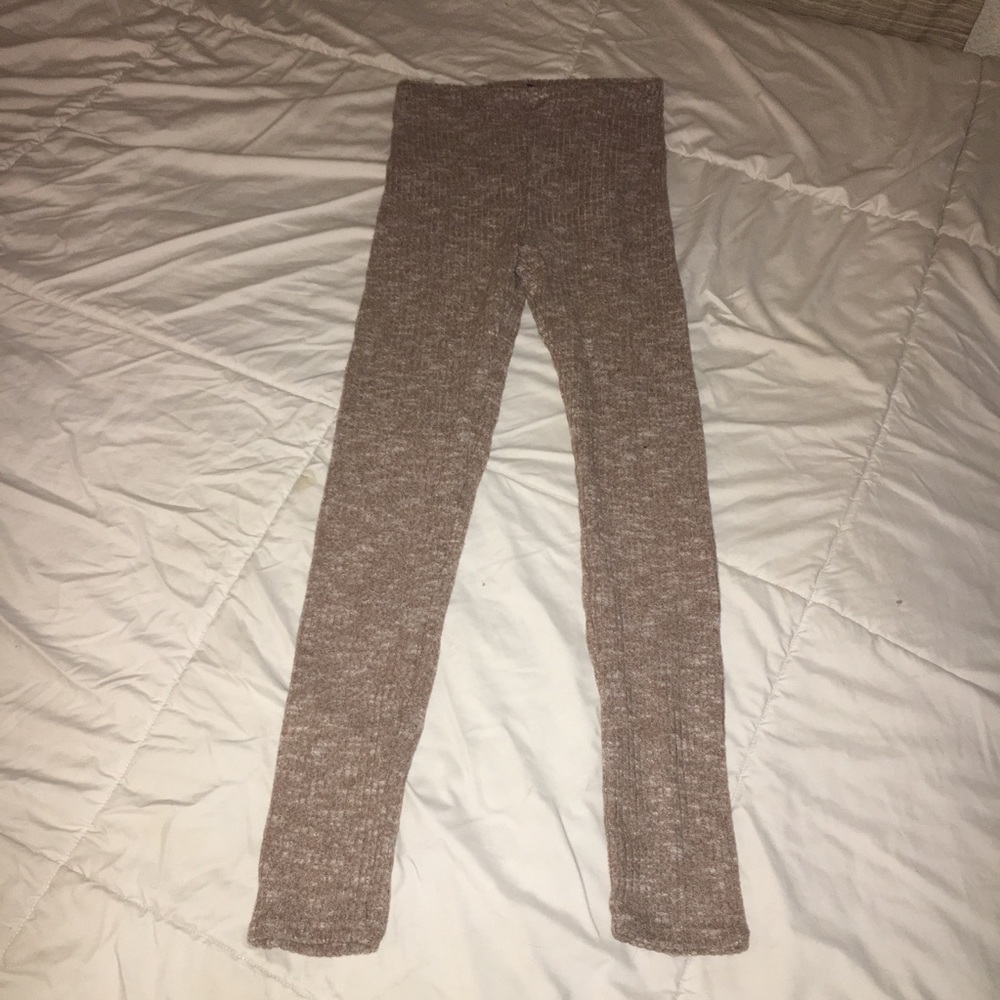 Cozy knit leggings